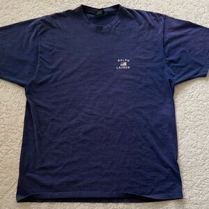 VTG Polo by Ralph Lauren Men's Navy Short Sleeve Tee